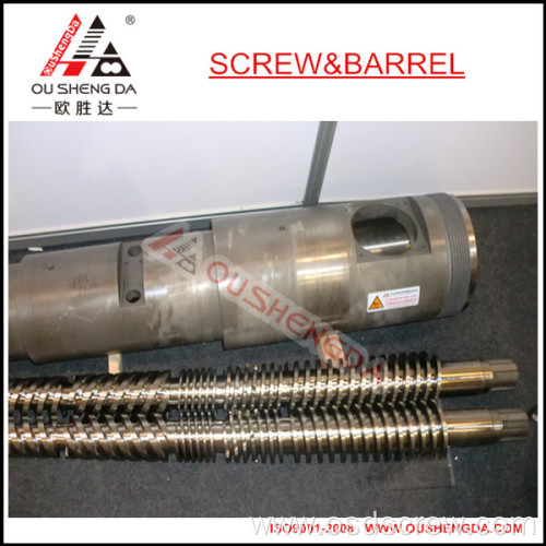 conical twin screw and barrel for extruder PVC profile